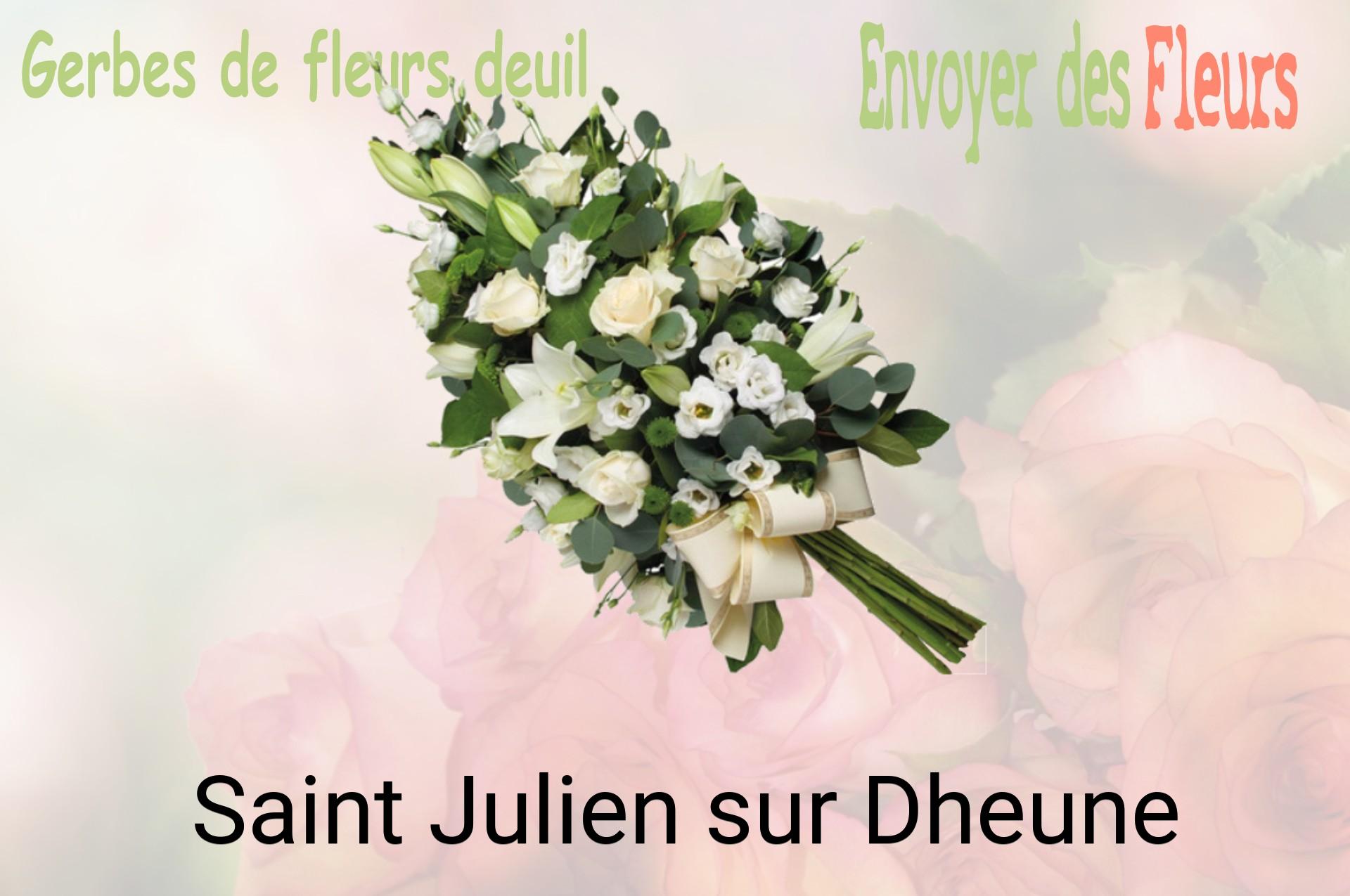 Gerbe de fleurs de deuil livrée à Saint-Julien-sur-Dheune